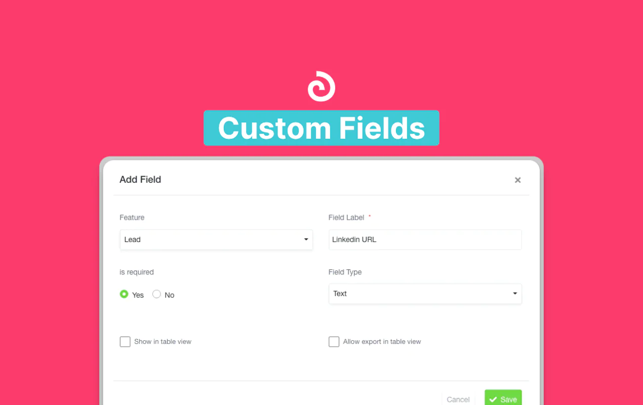 Olqan Documentations - Custom Fields