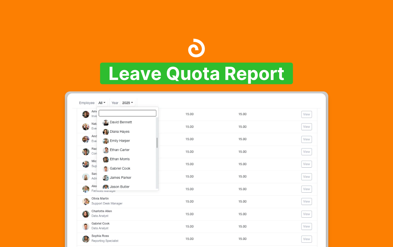 Olqan Documentations - Leave Quota Report