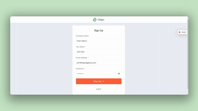 Sign up