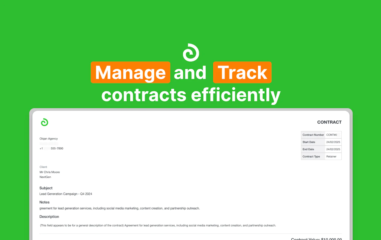 Contracts & Projects