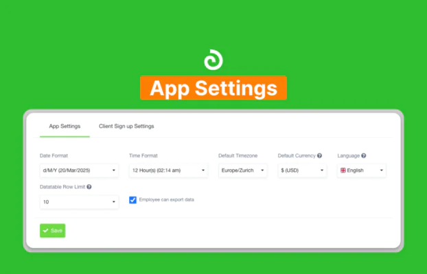 App Settings