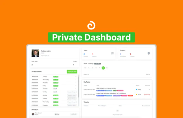 Private Dashboard Overview