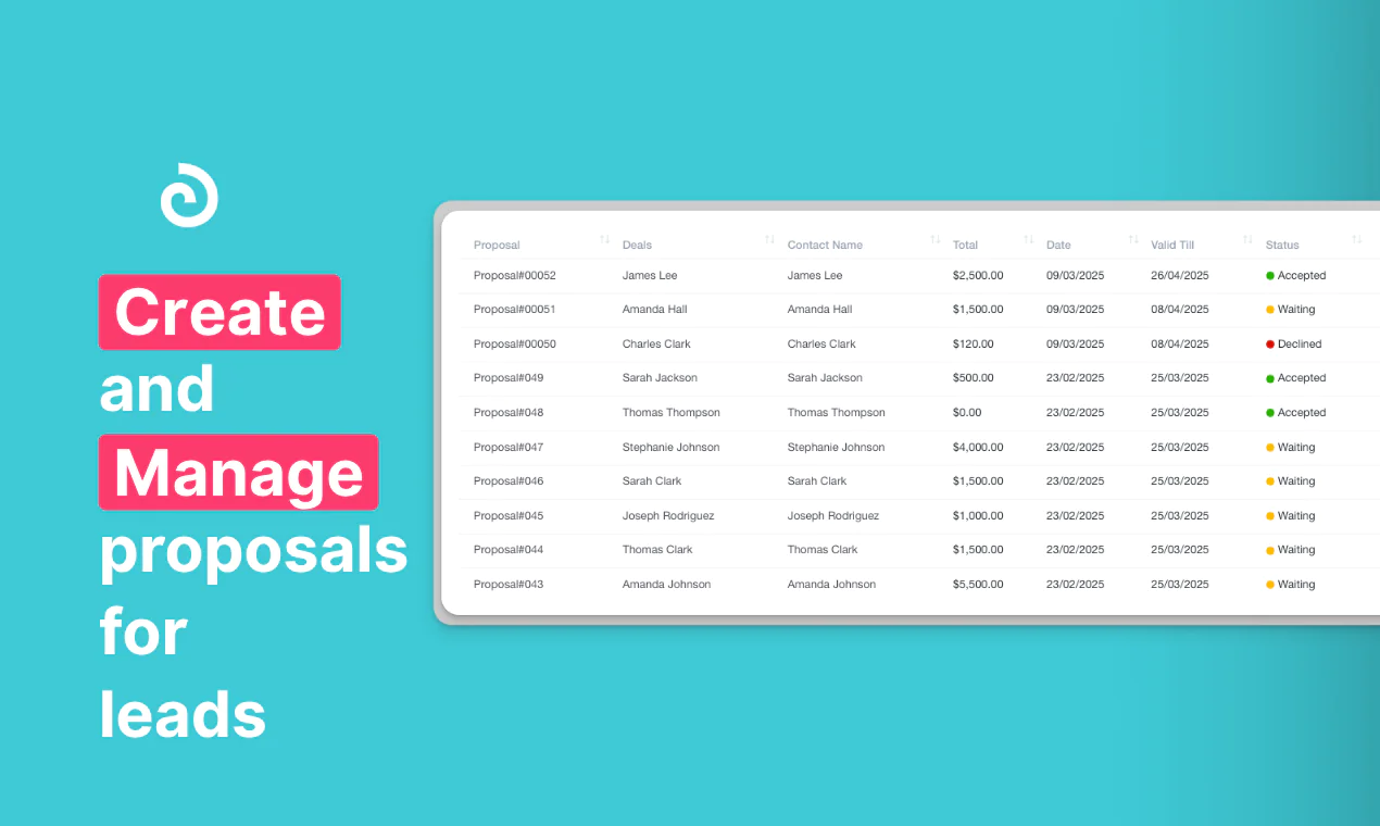 Proposals & Estimates