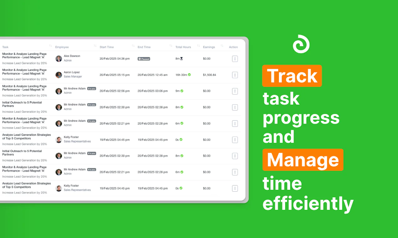 Timesheets & Time Tracking
